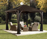 Sojag Outdoor 10' x 12' Dakota Hardtop Gazebo Outdoor Sun Shelter Sojag