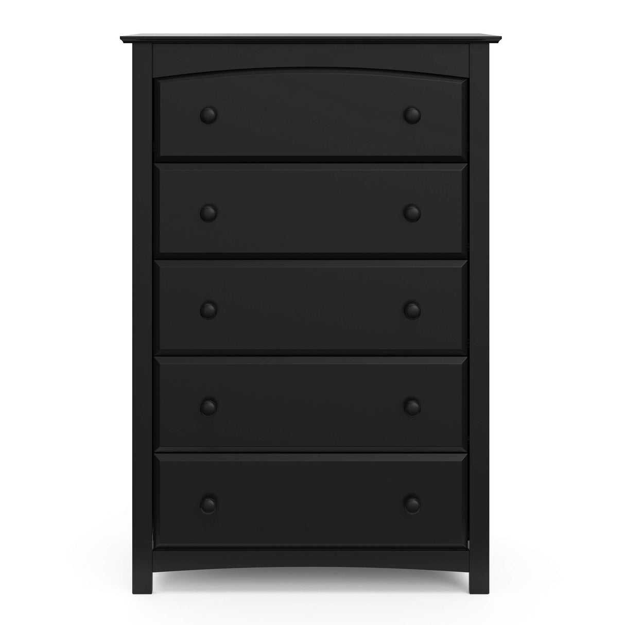 Storkcraft Kenton 5 Drawer Dresser (Black) – Dresser for Kids Bedroom, Nursery Dresser Organizer, Chest of Drawers for Bedroom with 5 Drawers, Universal Design for Children’s Bedroom STORKCRAFT