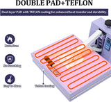 16x24In Heat Press Machine, 110V Digital High Pressure Heat Transfer Machine for T-Shirts, Canvas Bags & Pillows – Fast Heating Dual-Tube System, Pull Out Heat Press with Flame Retardant Pads,Purple Hoguyexila