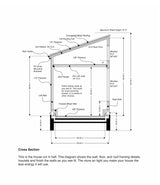 Generic Tiny Home Building Plans Mobile Lifestyle - 8' x 16' 128sqft area Living Space Generic