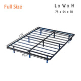 OSASET Floating Bed Frame Full with LED Lights, 10" Metal Platform Bed Frame with Heavy Duty Steel Slats, No Box Spring Needed, Noise-Free, Easy to Assemble OSASET