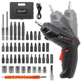 Cordless Electric Screwdriver, 3.6V Rechargeable Power Screwdriver with 47 pcs Accessories, usb charging, 3Nm Screw Gun, mini Carrying screwdriver set with LED Light for Electric Power Drill Set MYMULIKE