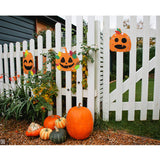 Hifunwu 30Pcs Halloween Foam Pumpkin Craft Kit Decorations with Foam Fall Maple Leaves Rhinestone Stickers for Halloween Thanksgiving Kids Art Crafts Decorations Hifunwu