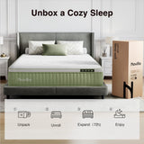 Novilla Hybrid King Mattress, 12 Inch King Size Hybrid Mattress in a Box with Individually Wrapped Coils & Euro Top for Pressure Relief & Motion Isolation & Cool Night Sleep, CertiPUR-US Certified Novilla