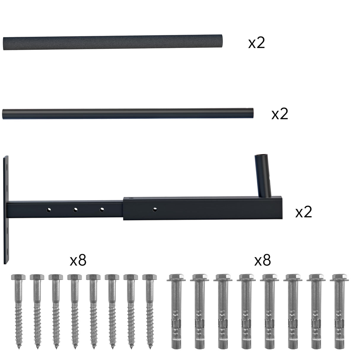 TRUSOON Adjustable Ladder Ceiling Rack, Kayak Overhead Garage Storage Rack, Garage Ceiling Storage for Kayak, Ladder, Surfboard, Snowboar Overhead Hanger, Holds 150 lbs, Black TRUSOON