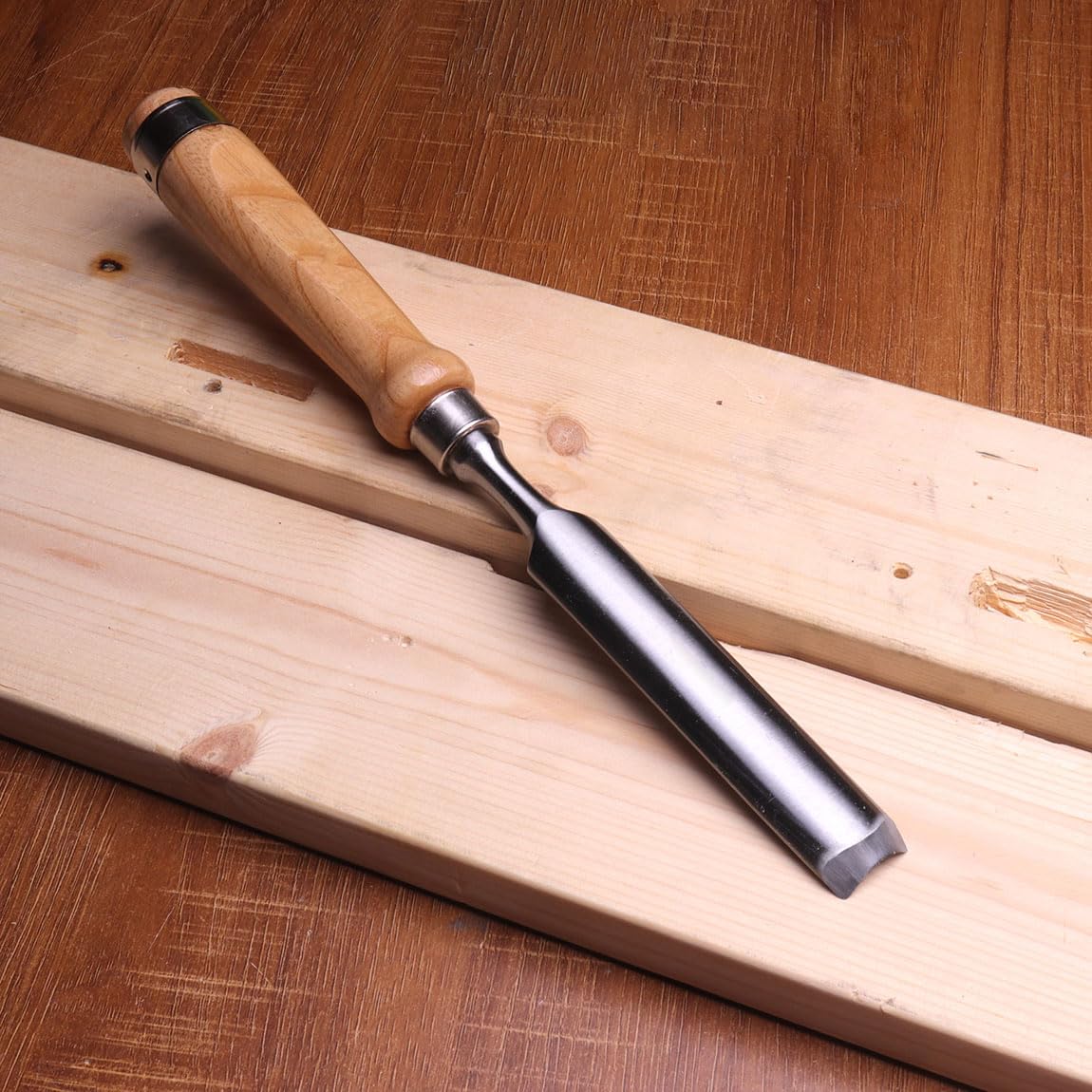 Atoplee Wood Carving Gouge Chrome Vanadium Steel Semi-Circular Carpenter Woodworking Chisel (25mm(1")) ATOPLEE