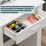 Homeanda Wooden Sunglasses Organizer Tray, Eyeglasses Display Case, Sun Glasses Storage Box, Eyewear Jewelry Tray, Wood Frame Glasses Holder (7 Grids) Homeanda