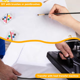 4 Pcs Sublimation Banners Blank, 2x6 Feet Large White Polyester Oxford Cloth Banner with Hanging Ropes, DIY Sign Banners for Painting, Writing, Indoor Outdoor Display and Party Decoration GCTWFYK