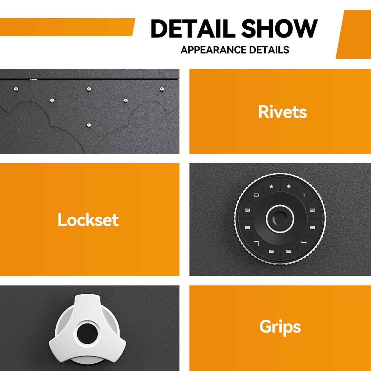 KAER 12-15 Gun Safe, Rifle Safe, Large Gun Safe for Rifles and Pistols, Rifle Safe for Home, Quick Access Gun Cabient with Digital Keypad, Gun Safes with Adjustable Shelves and Pistol Pockets KAER