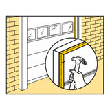 M-D Building Products 03822 30ft. Durable Garage Door Seal & Weather Stripping Insulation Kit - Keeps Dust and Moisture Out, Easy Installation for Top and Sides M-D Building Products