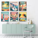 ARPADAMO 6 Pack Diamond Art Kits for Adults,5D City Travel Diamond Painting DIY Diamond Art Landscape Diamond Painting Art Kit for Adult,Round Full Drill Diamonds,Diamond Kit for Home Decor-12x16inch ARPADAMO