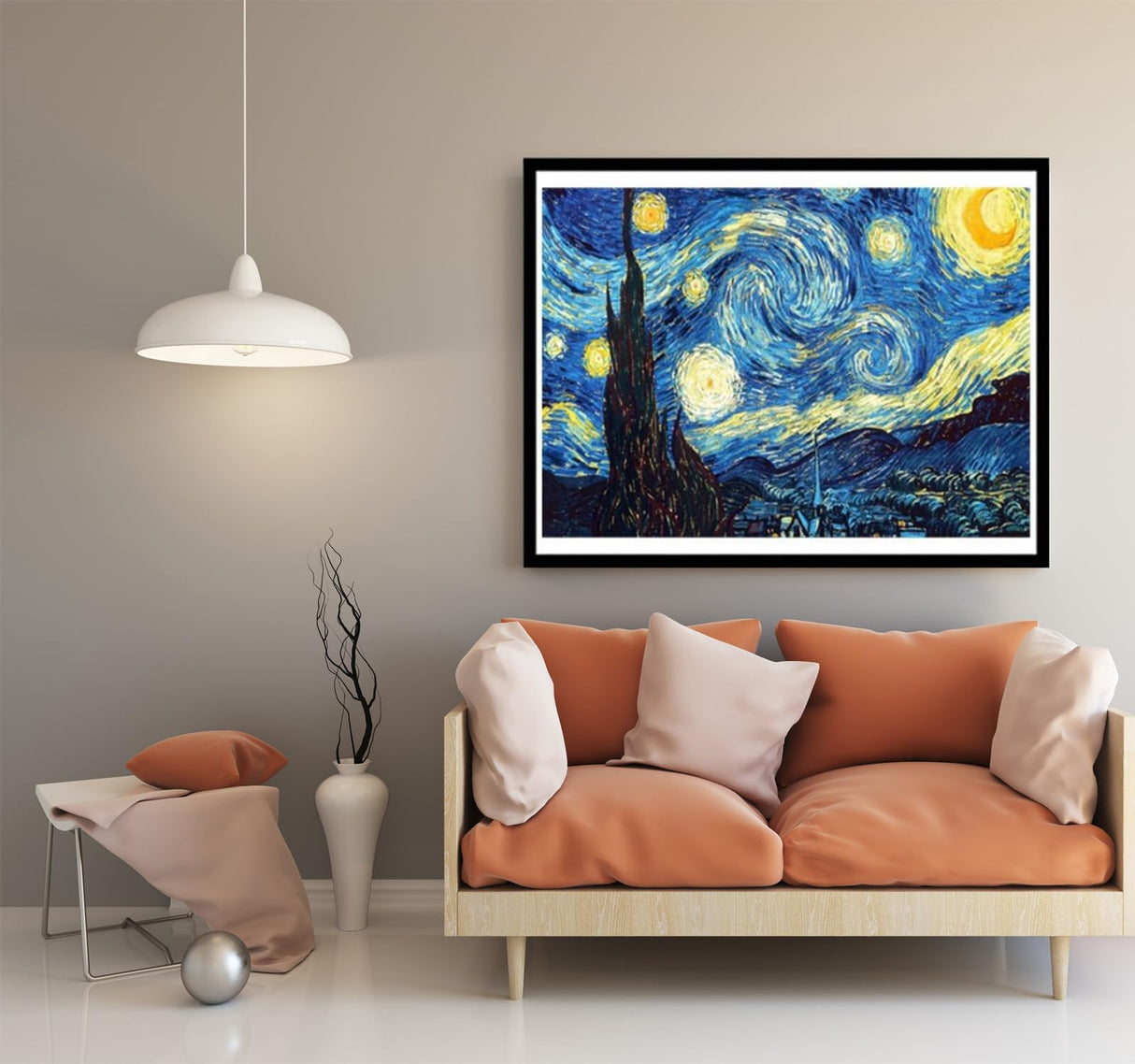 OWAY Full Drill 5D Diamond Painting 20X16 inch, Paint by Number Kits Starry Night Diamond Painting Kits for Home Wall Decor OWAY