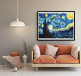 OWAY Full Drill 5D Diamond Painting 20X16 inch, Paint by Number Kits Starry Night Diamond Painting Kits for Home Wall Decor OWAY