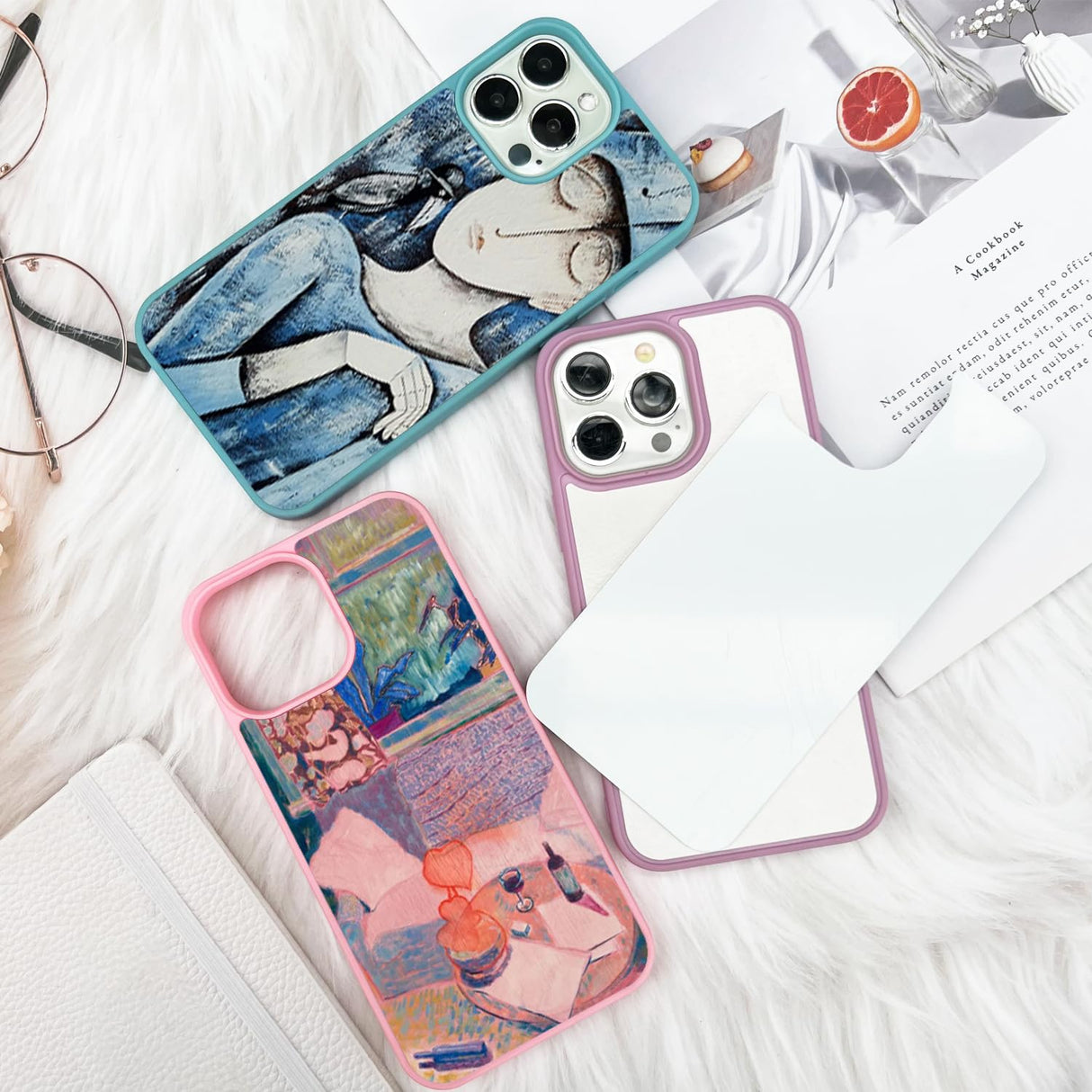 JUSTRY 5 Sets Sublimation Blanks Phone Case Bulk Covers Compatible with Apple iPhone 15 Pro Max,6.7-Inch, 2 in 1 2D DIY Clear Case Soft Rubber Cover+Inserts Matte,Easy to Sublimate Customized Sub JUSTRY