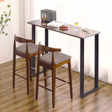 Taelakeni 36 Inch Metal Bar Table Legs, Heavy Duty Industrial Style Dinning Table Leg with Adjustment Feet Pads, Set of 2 Taelakeni