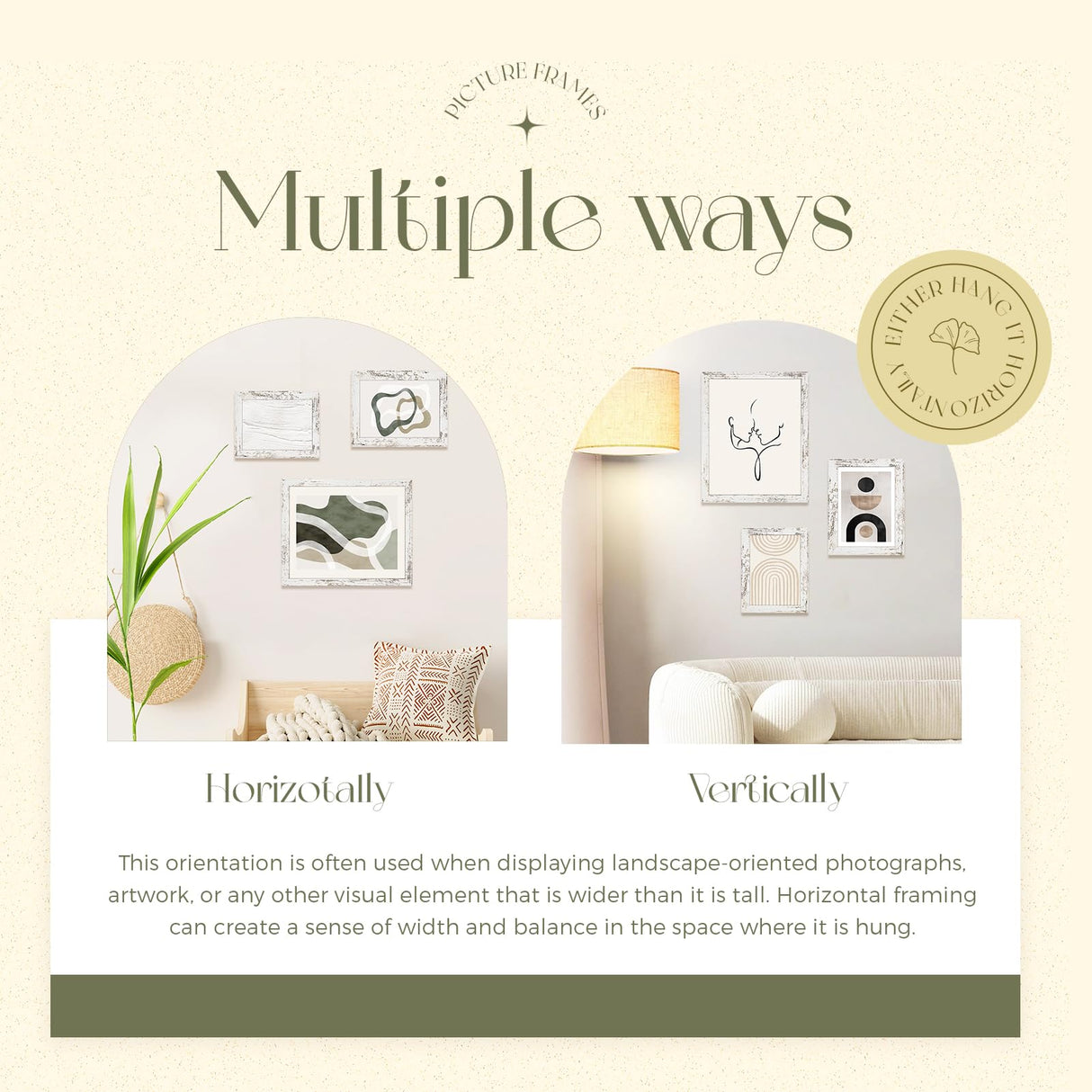 TWING 8x10 Rustic Picture Frames Set of 6 Distressed White Composite Wood Farmhouse Photo Collage Frame For Wall Decor Gallery Wall Frame Set Mounting or Table display, Ideal Valentine Gifts for TWING