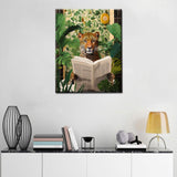 Tucocoo Leopard on Toilet DIY Paint by Numbers for Adults Bathroom Animal DIY Digital Oil Painting Jungle Wild Animals Painting Kits Canvas Acrylic Paint Funny Room Decor 20x16 Inch （Without Frame ） Tucocoo