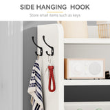 DWVO White Farmhouse Storage Shoe Cabinet with 4 Flip Drawers for 24 Pairs,Shoe Organizer with Metal Legs for Entryway, Living Room, Hallway DWVO