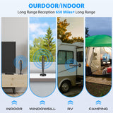 TV Antenna for Smart TV, TV Antenna Indoor Outdoor, Long Range Reception HD Antenna, Digital TV Antenna Supports 4k,1080p for Smart TV Local Channels Qtbvae