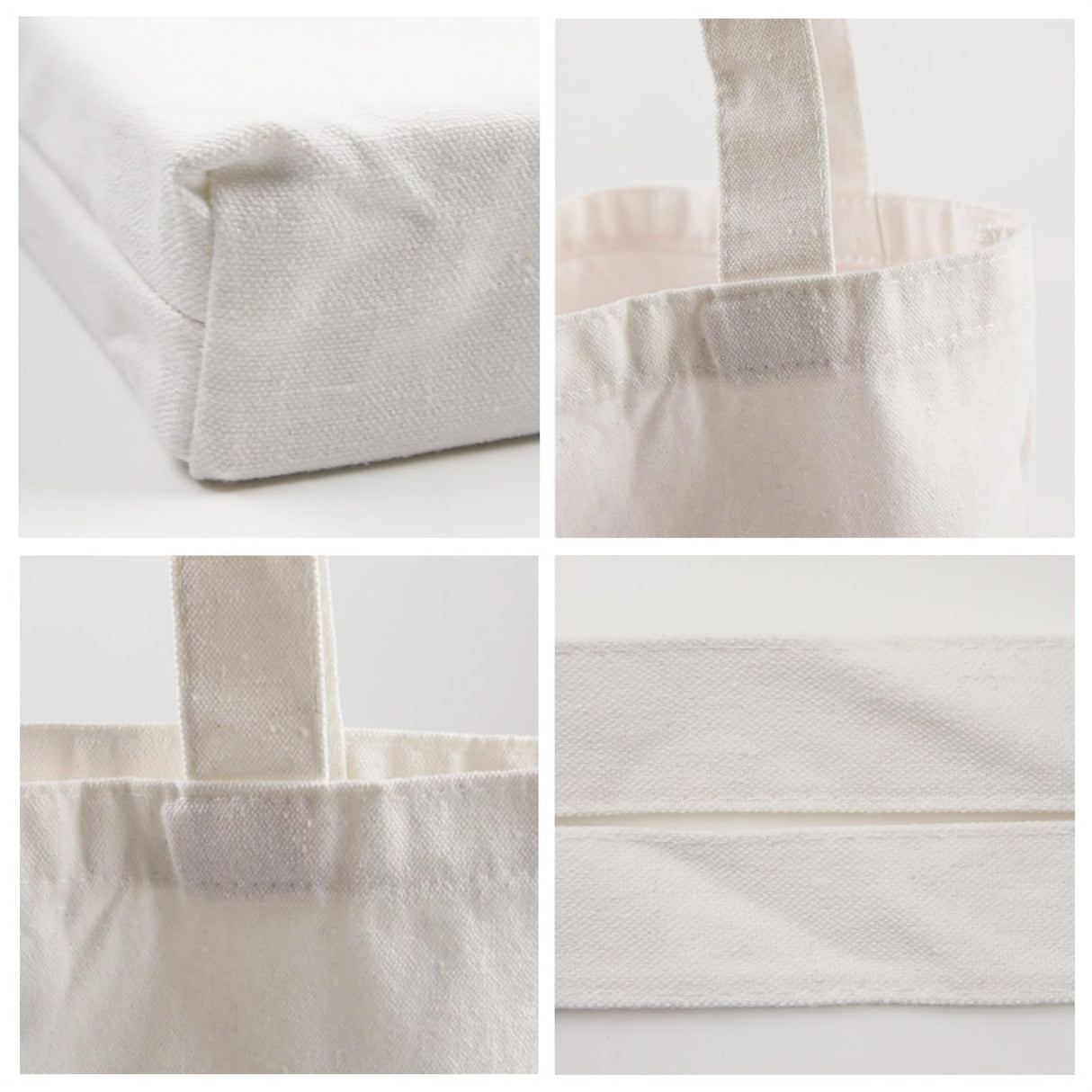 OKBA 12 pcs Sublimation Tote Bags bulk,polyester tote bags for sublimation, blank canvas tote bags,reusable shopping bag 15 * 16 * 2 in OKBA