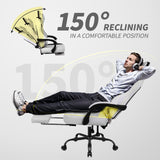 Gaming Chair for Adults, Comfy Gamer Chairs with Footrest and Lumbar Support, Height Adjustable Reclining Heavy Duty Computer Chair for Gaming Room, Living Room and Office SITMOD