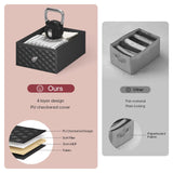 HAUOMS Vanity with Lights and Mirror, 11 Drawer Makeup Vanity with Power Strip, 6 Open Shelves, 43.3” Vanity Desk with Storage, Dressing Table with 3 Color Modes for Bedroom, Women, Girls, Black HAUOMS