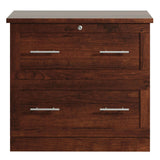 Realspace® 29-7/16"W x 18-1/2"D Lateral 2-Drawer File Cabinet, Mulled Cherry Realspace
