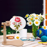 Rotated Adjustable Embroidery Frame Stand, Pletpet Embroidery Hoop Stand Desk Clamp with 2Pcs Embroidery Hoop 7.9 in+6.5 in - for Arts Crafts Sewing Needlework Embroidery Supplies Pletpet