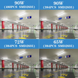 Singteam 10Pack 8Ft LED Shop Light Fixture, 90W Integrated LED Tube Light,10000LM, 6500K, Clear Cover,High Output,Double Row V Shape 270 Degree LED Lighting for Garage Warehouse Workshop Basement Singteam