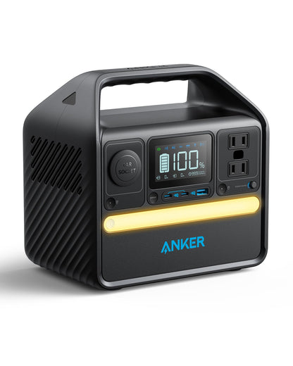 Anker 522 Portable Power Station, 299Wh Solar Generator (Solar Panel Optional), LiFePO4 Battery Pack, 300W (Peak 600W) PowerHouse, 6 Ports, 2 AC Outlets, 60W/20W USB-C PD Ports, LED for Campi - WoodArtSupply