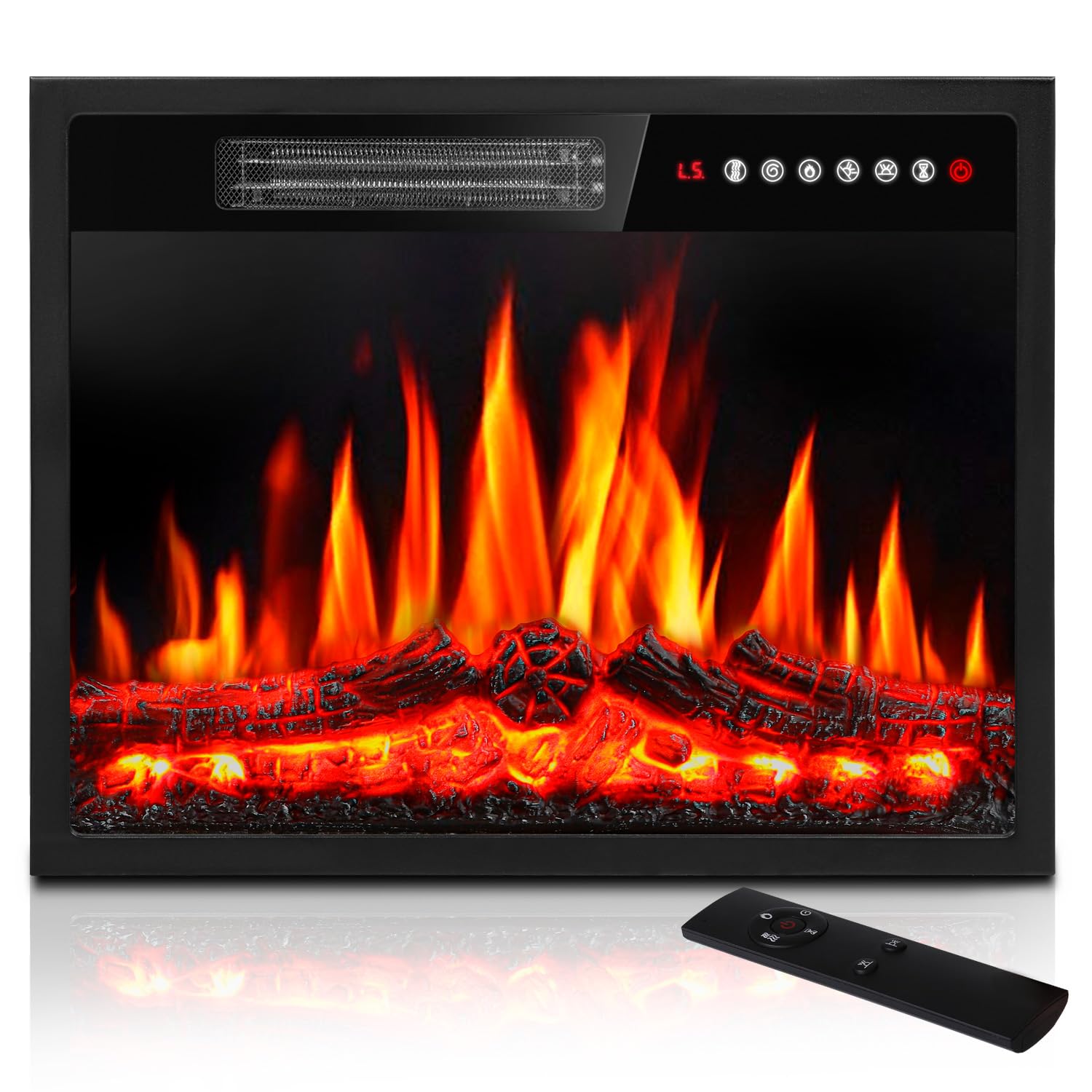 PRETZI 23 inch Electric Fireplace Insert Heater - Thumbnail 2