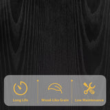 COCO DESIGN Small Bar Cabinet, Black Modern Liquor Wine Cabinet with Storage with Led Light for Home, Farmhouse Buffet Coffee Sideboard with Glass Door & Wavy Wine Rack for Kitchen COCO DESIGN