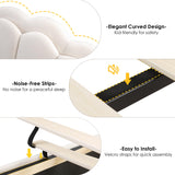 HIFIT Queen Smart LED Upholstered Bed Frame with Storage Drawers & Adjustable Velvet Headboard, Beige HIFIT