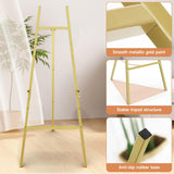 Gold Easel Stand for Sign, Heavy Duty Metal Display Easel with Adjustable Chain, 4-Tier Height Art Easel for Painting, Wedding Sign, Posters & Commercial Display 1 YACONA