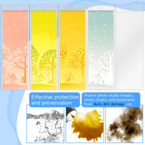 Wpxmer 100 PCS Clear Bookmark Sleeves, Blank Bookmark Holder Sleeves for School and Office Use, 6.7 x 2.3 inches Wpxmer