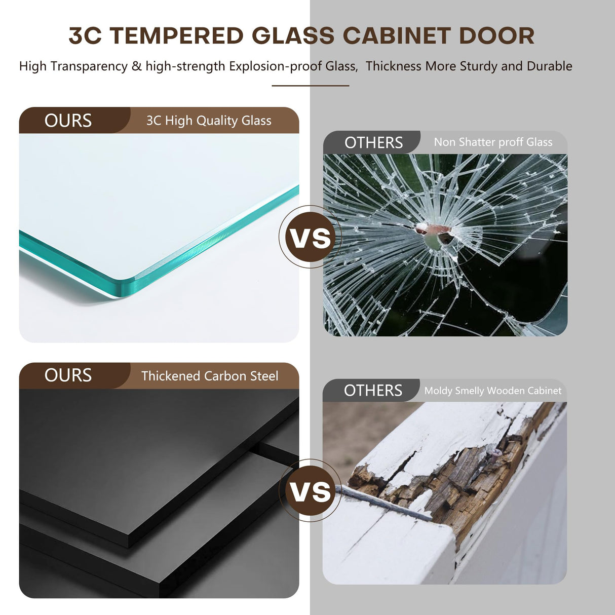 Lucky Monet 5-Tier Glass Display Cabinet with LED Lights, 67" Tall Metal Curio Cabinets with Glass Door and 4 Adjustable Shelves, Large Display Case for Collectibles Figures China Books (Black) Lucky Monet