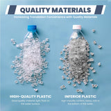 CARTMAN 6FT Folding Picnic Table Portable Fold-in-Half Plastic Dining Picnic Party Table with Tablecloth, White CARTMAN