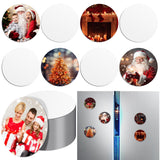 50 Pcs Sublimation Magnets Blank 3x3 Inch Personalized Fridge Refrigerator Magnets Blanks DIY Sublimation Refrigerator Magnet Bulk Round Sublimation Magnets for Kitchen Decorative Fridge Magnets Blank ZhouBoat