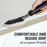 Dreyoo 5 Pcs Digital LCD Edge Banding Iron Set, 110V Veneer Edge Banding Sealing Iron, Wood Edge Banding with 3 Cotton Socks, Metal Stand, Edge Bander Temperature 100-220℃, Iron for Edge Banding Dreyoo