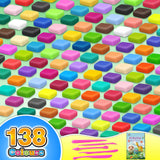 FAGNBED Air Dry Clay 138 Colors, Modeling Magic Clay Set with 5 Sculpting Tools, Gift for Ages 3-12 Boys and Girls FAGNBED