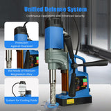 Magnetic Drill Press, 1300W, 700 PRM Portable Mag Drill Press with Twist Drill Chuck, 4Pcs Drill Bits, 1.6" Boring Diameter, 2922lbf Power, for Metal Working Industrial Home Improvement CuisinSmart