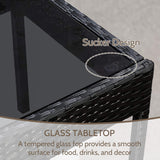 FDW Patio Furniture Set 4 Pieces Outdoor Rattan Chair Wicker Sofa Garden Conversation Bistro Sets for Yard,Pool or Backyard FDW