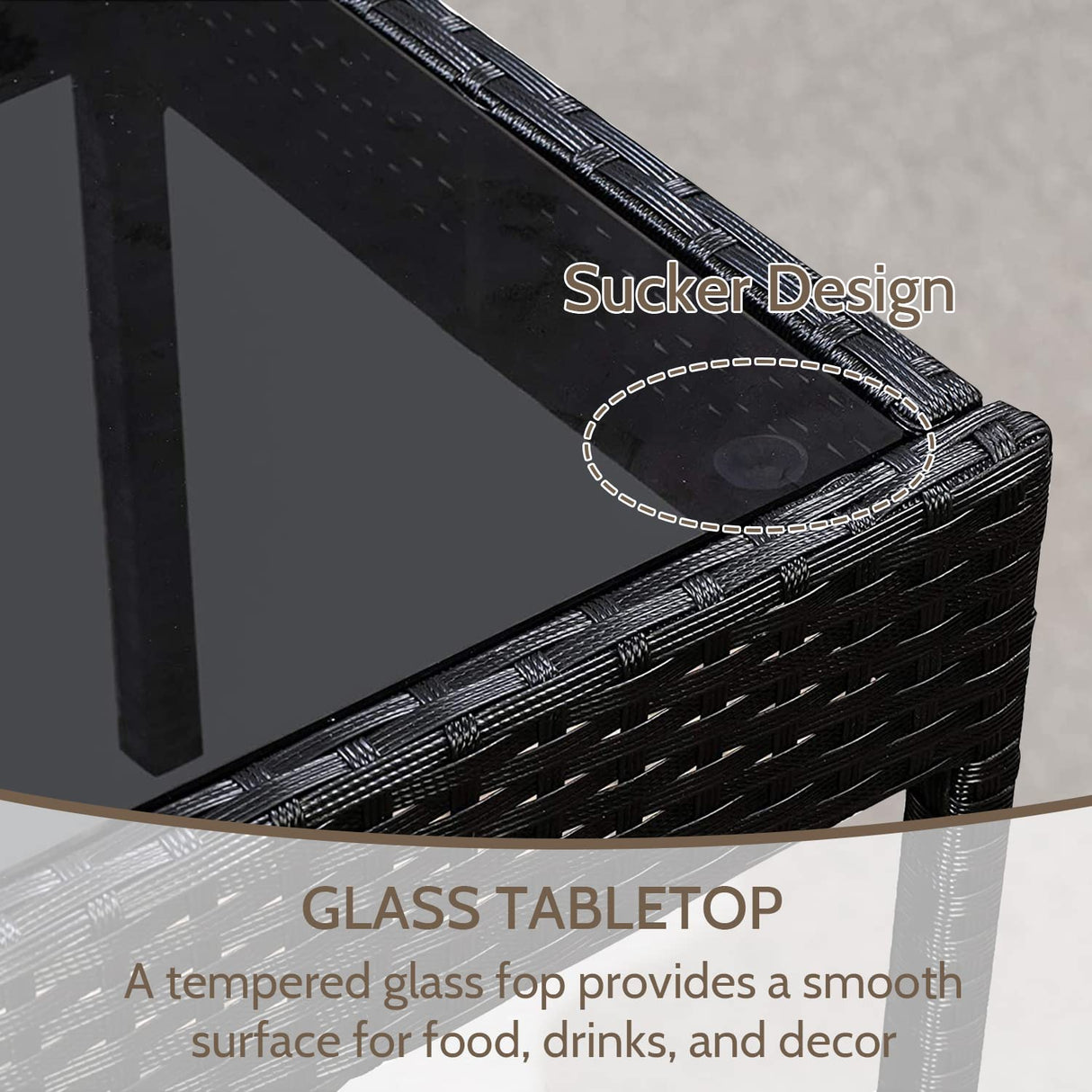 FDW Rattan Furniture Wicker Chair Patio Bristo Set for Outdoor Indoor Use with Loveseats Coffee Table,Red Cushion, 4-Pieces FDW