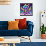 HEIBAGO 5D Special Shape Diamond Art Kits for Beginners, Dinosaurs Diamond Painting Kits for Adults, Dragons Crystal Rhinestones Diamond Painting for Home Wall Decoration Gift 12x12inch HEIBAGO