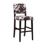 Linon Udder Madness Corey Bar Stool, 19"W x 22.5"D x 44.75"H, Brown Linon