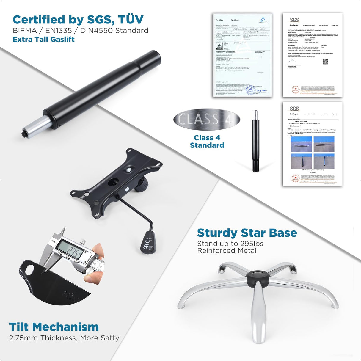 Ergonomic Mid-Back Premium Faux Leather Adjustable Drafting Chair with Multi-Function Arms and Foot Ring, Standing-Desk Matched Tall Swivel Computer Office Stool, Black CHAIRMAN