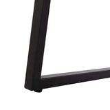 SAFAVIEH Home Collection Tristan Modern Rectangular Coffee Table COF7000B, 43.3" W x 23.6" L x 15.7" H, Natural/Black Metal Legs Safavieh