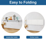 Gtouse Wall Mounted Folding Table, 47.2x15.7 inches, Laundry Folding Wall Table, Fold Down Table Wall Mounted, Folding Wall Desk for Laundry Room Balcony Office Kitchen Home - White Gtouse