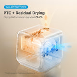 Midea MDC17P4CWW Portable Countertop Mini 5L Built-in Water Tank, No Hookup Needed, 360° Dual Spray,High-Temp steam wash, Dishwasher for Apartments& RVs, White Midea