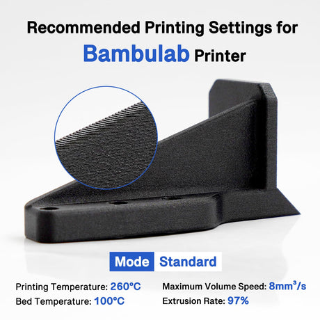 YXPOLYER PC Carbon Fiber Filament PC-CF 50g 1.75mm for 3D Printing, Polycarbonate Carbon Fiber 3D Printer Filament Engineering Material Filament yxpolyer